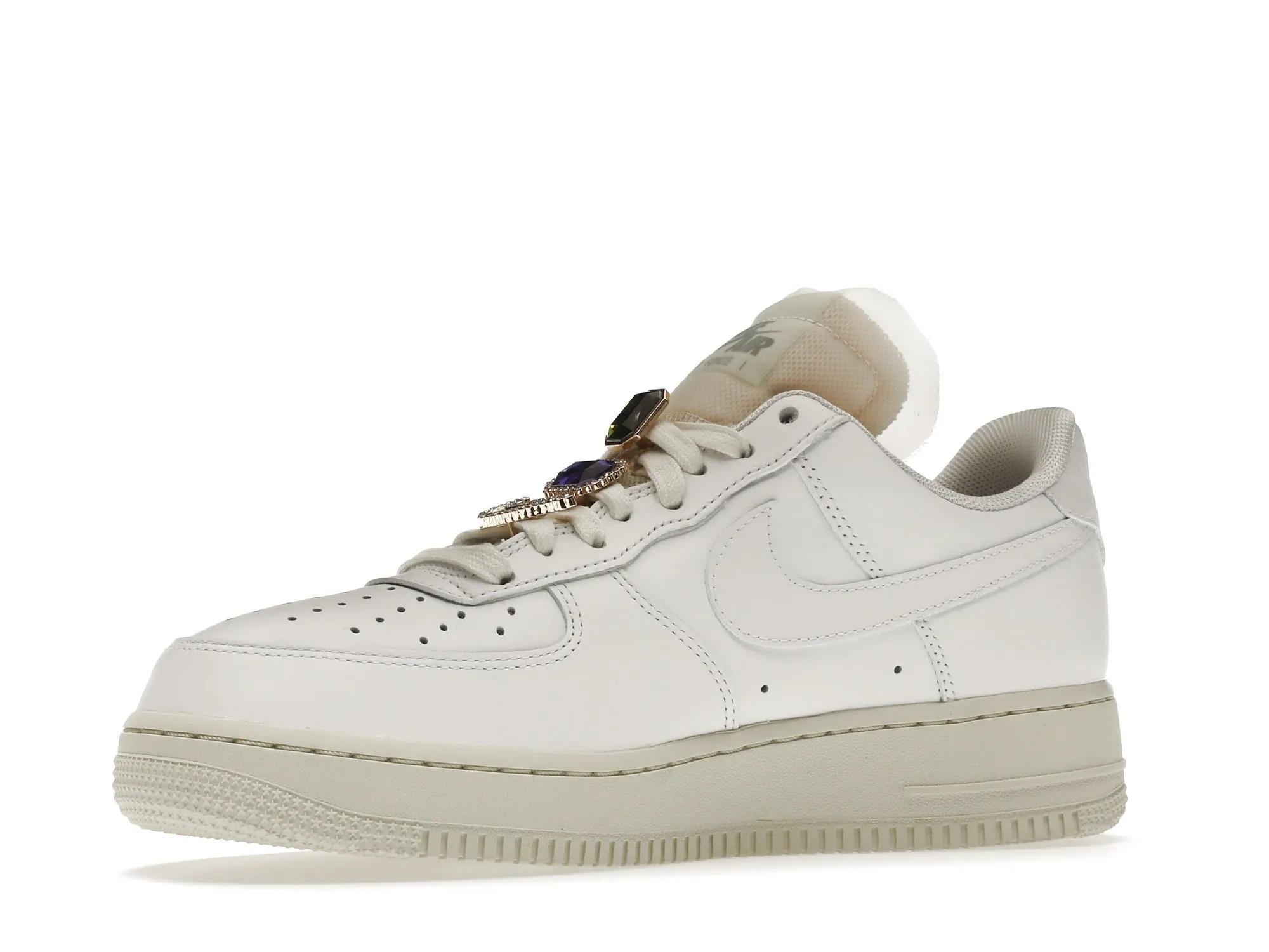 Фото № 4 с приближением к товару «‎Nike Air Force 1 Low Prm Jewels White»