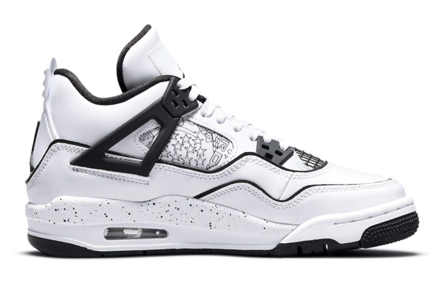 Фото № 2 с приближением к товару «‎Nike Air Jordan 4 (GS) Basketball Shoes DIY»