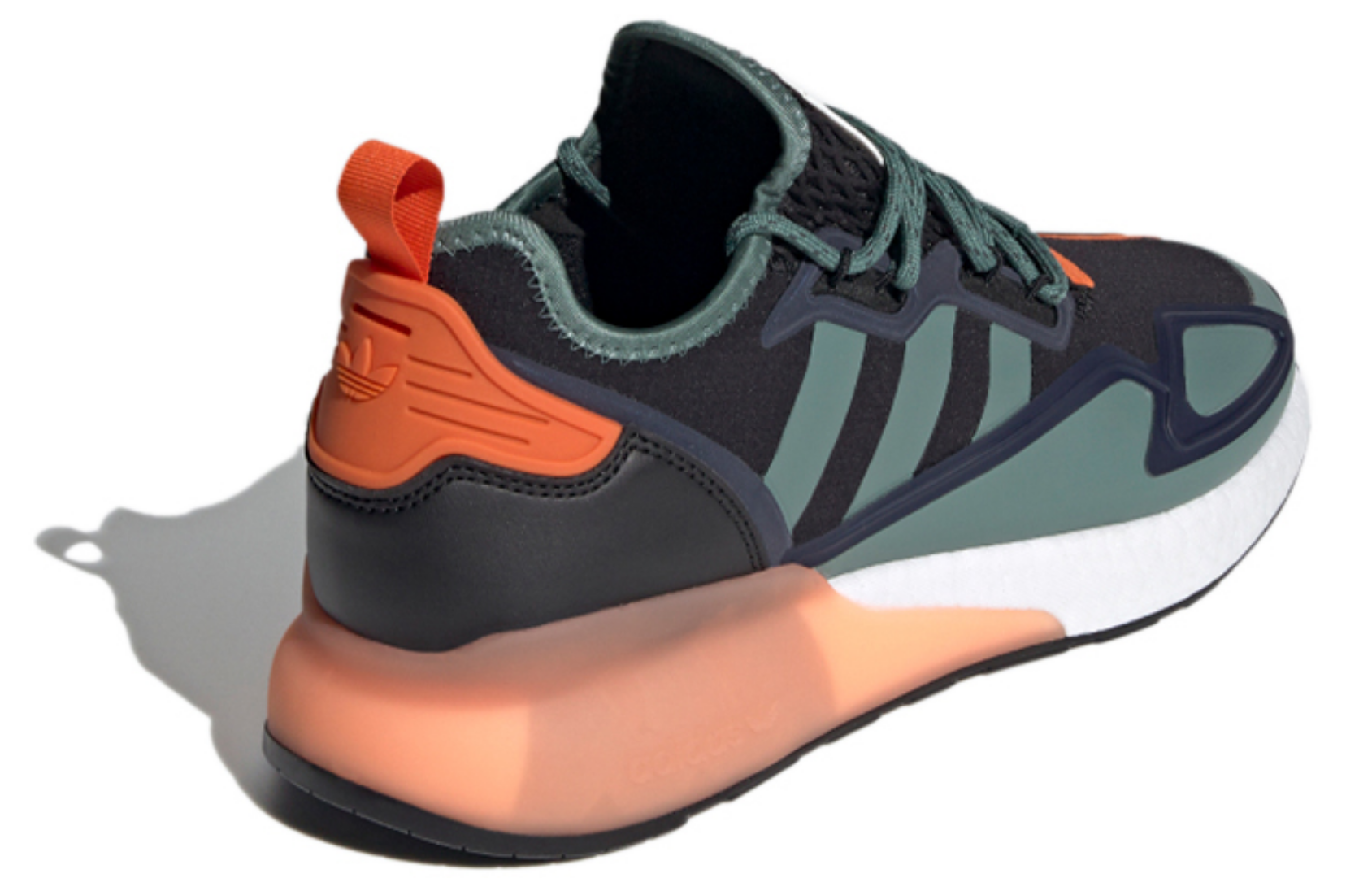 Фото № 4 с приближением к товару «‎adidas originals ZX 2K Boost BlackGreen»