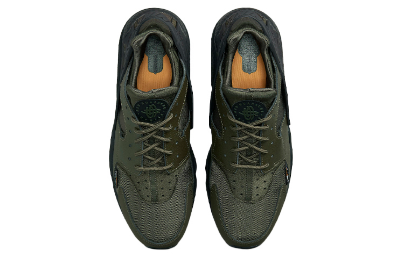 Фото № 4 с приближением к товару «‎Nike Air Huarache Cordura "Cargo Khaki" Low-top Running Shoes Green»