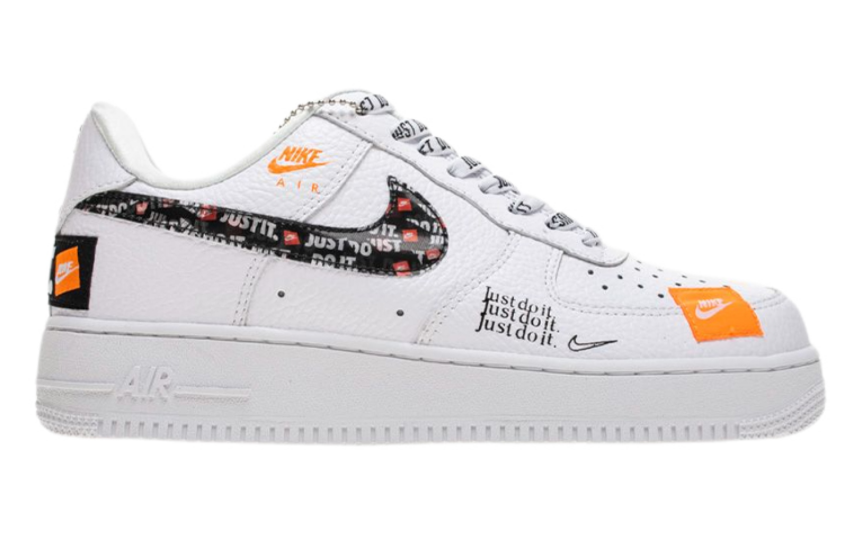 Фото № 2 с приближением к товару «‎Nike Air Force 1 Low Just Do It Pack WhiteBlack»