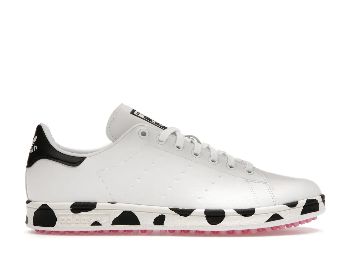 Фото № 1 с приближением к товару «‎Stan Smith Primegreen LE Spikeless Golf Cow Print»