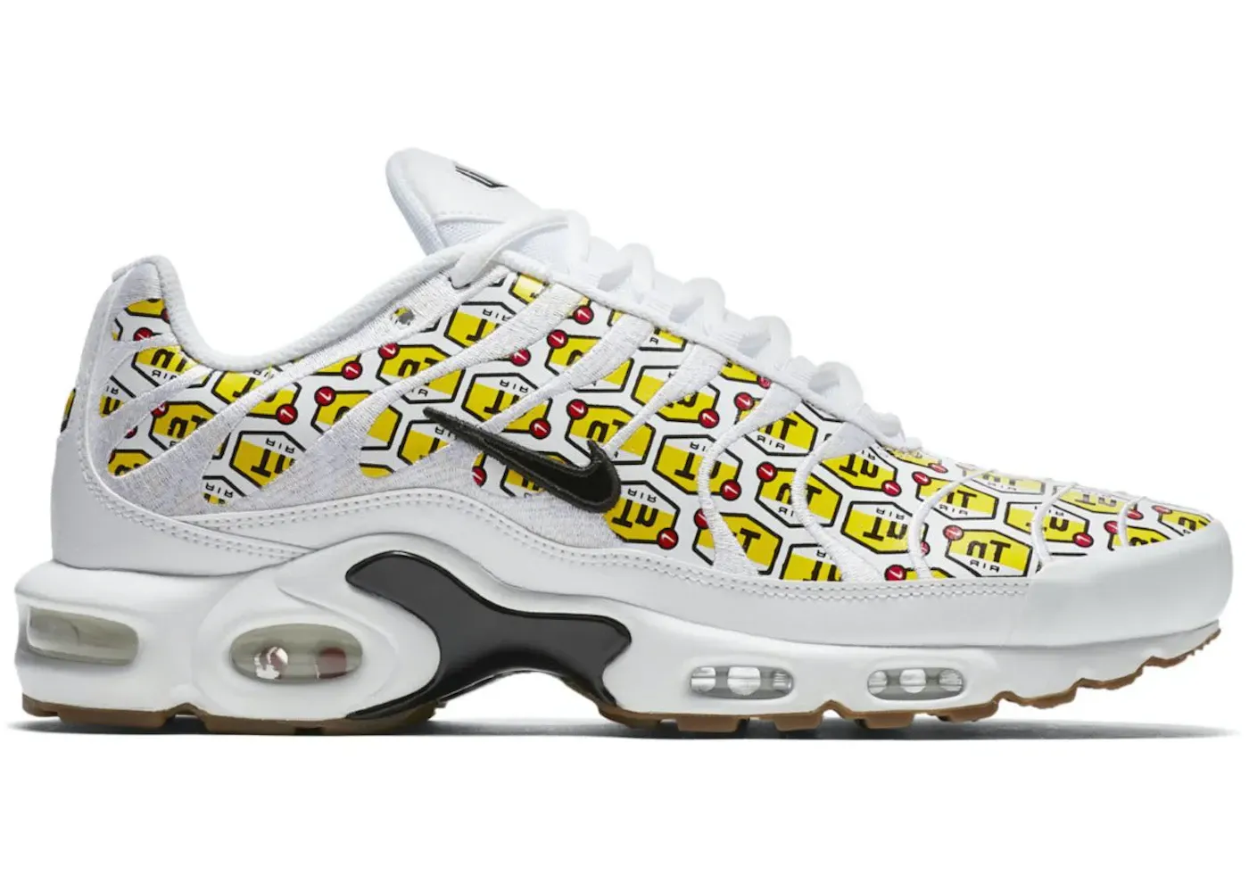 Фото № 1 с приближением к товару «‎Nike Air Max Plus QS All-Over Print White»