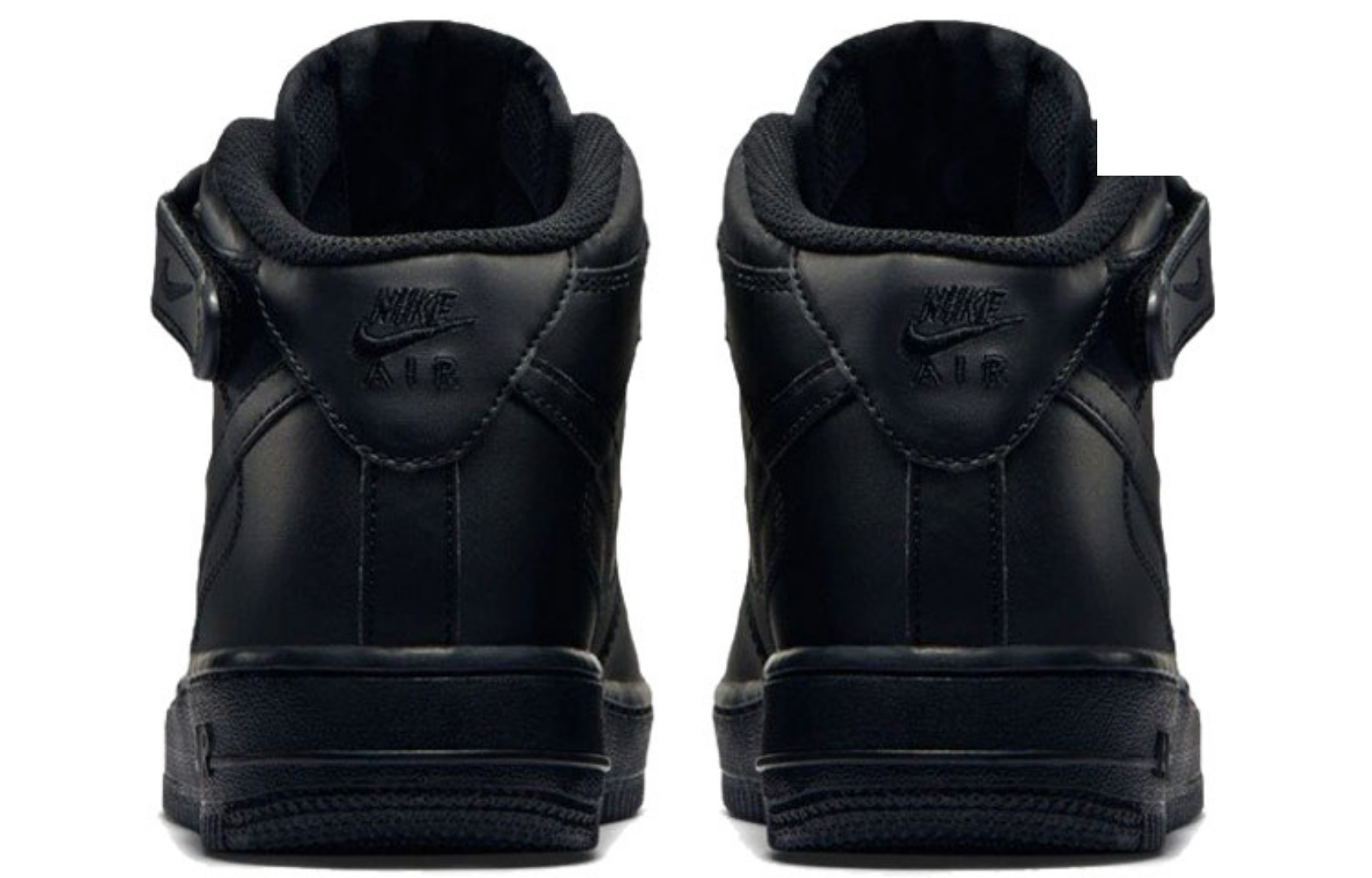 Фото № 4 с приближением к товару «‎Nike Air Force 1 Mid Gs 'Black'»