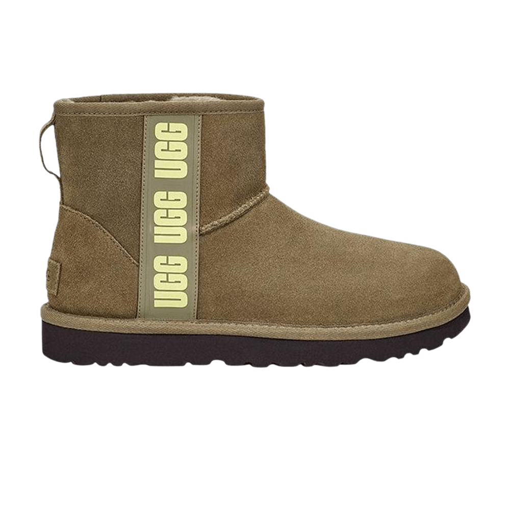 UGG Women's Classic Mini Side Logo Olive Green