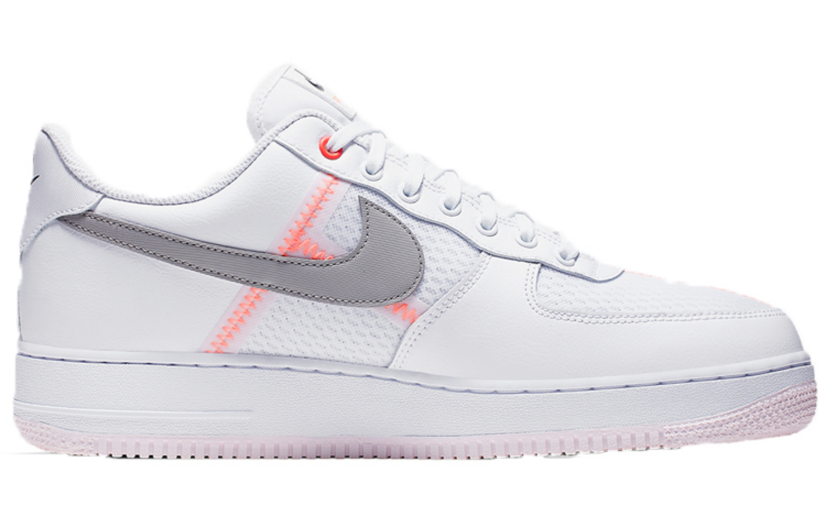 Фото № 2 с приближением к товару «‎Nike Air Force 1 Low 'Transparent White Grey'»