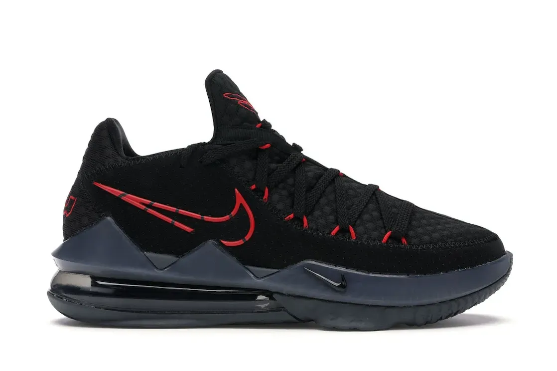 Фото № 1 с приближением к товару «‎Nike LeBron 17 Low Black Red Dark Grey»