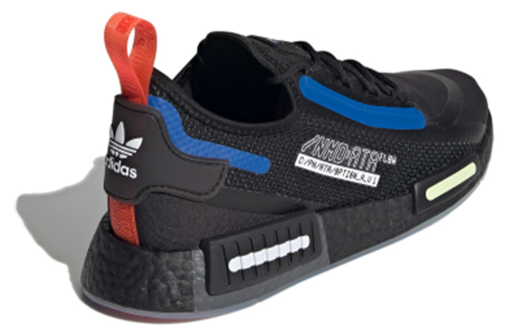 Фото № 4 с приближением к товару «‎adidas originals NMDR1 Spectoo BlackBlue»