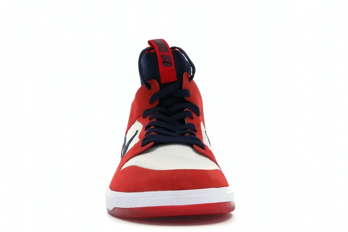 Фото № 2 с приближением к товару «‎Nike SB Dunk High Elite Red Navy White»