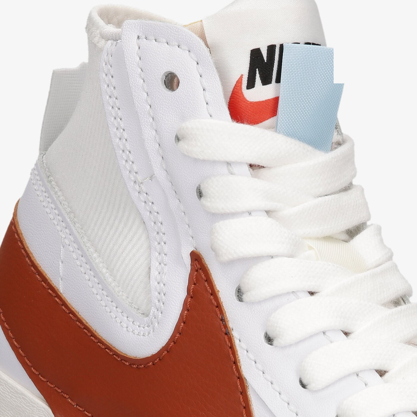 Фото № 4 с приближением к товару «‎Nike Blazer Mid '77 Jumbo Skate Shoes WhiteDark Russet-White-Sail»