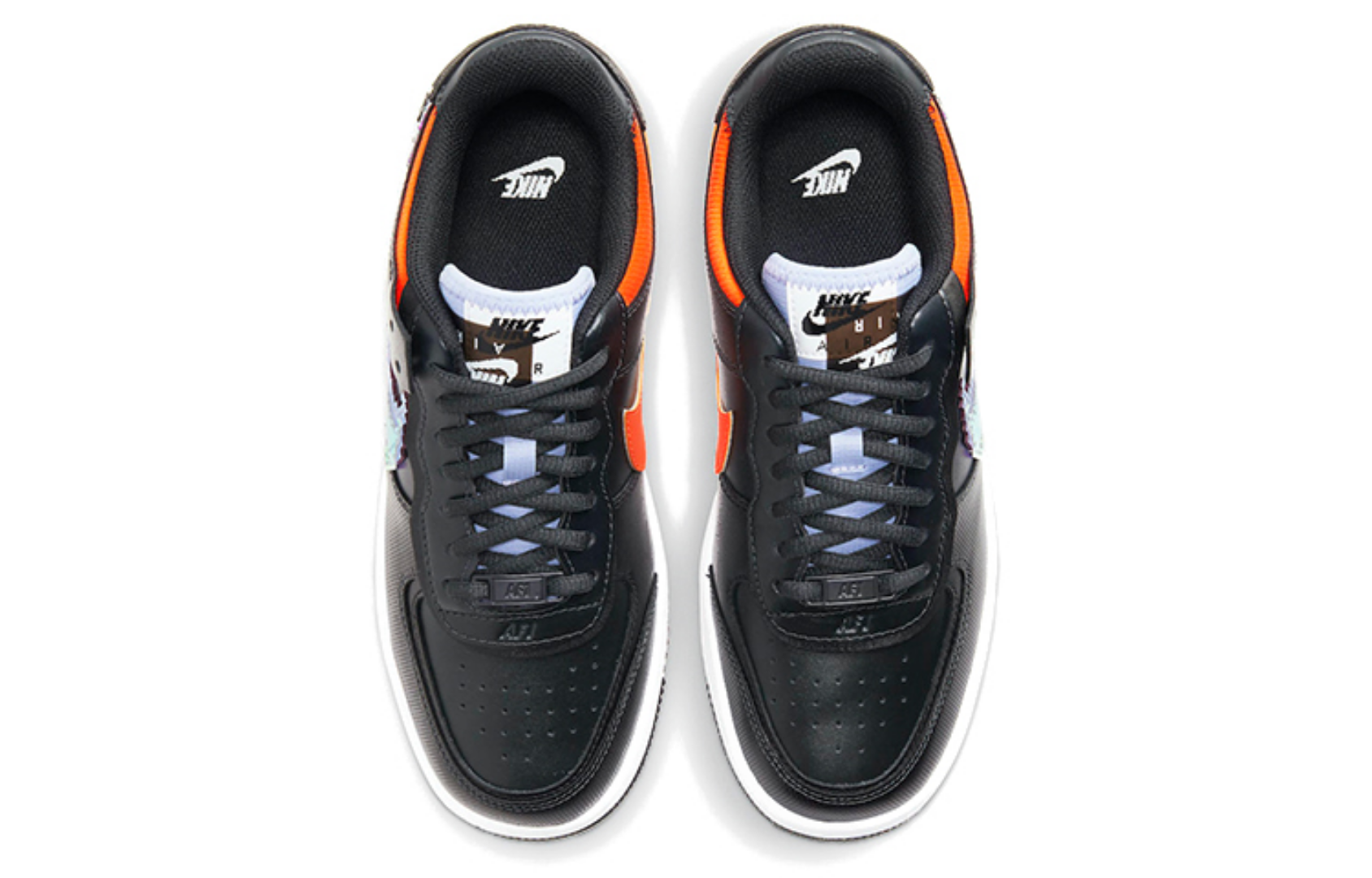 Фото № 4 с приближением к товару «‎Nike Air Force 1 Shadow "Pixel" BlackOrange»