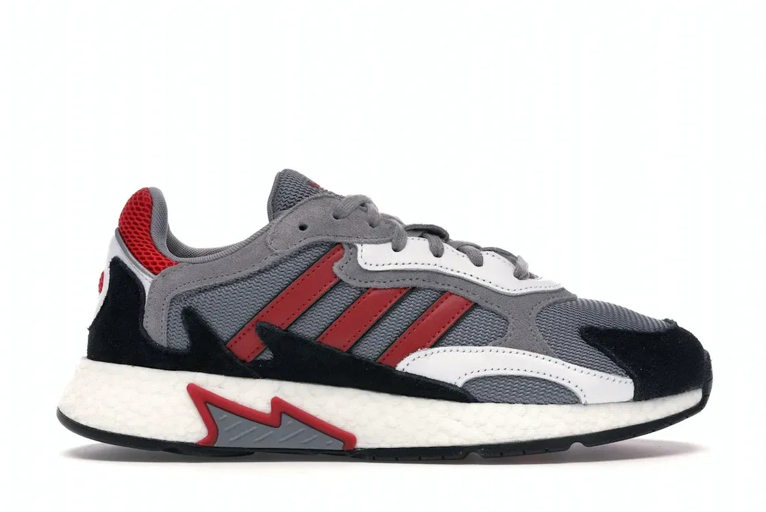Фото № 1 с приближением к товару «‎adidas Tresc Run Grey Scarlet Core Black»
