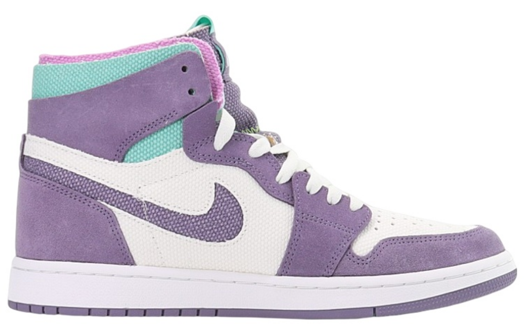 Фото № 2 с приближением к товару «‎Air Jordan 1 Zoom Comfort "Tropical Twist" WhitePurpleGreen»