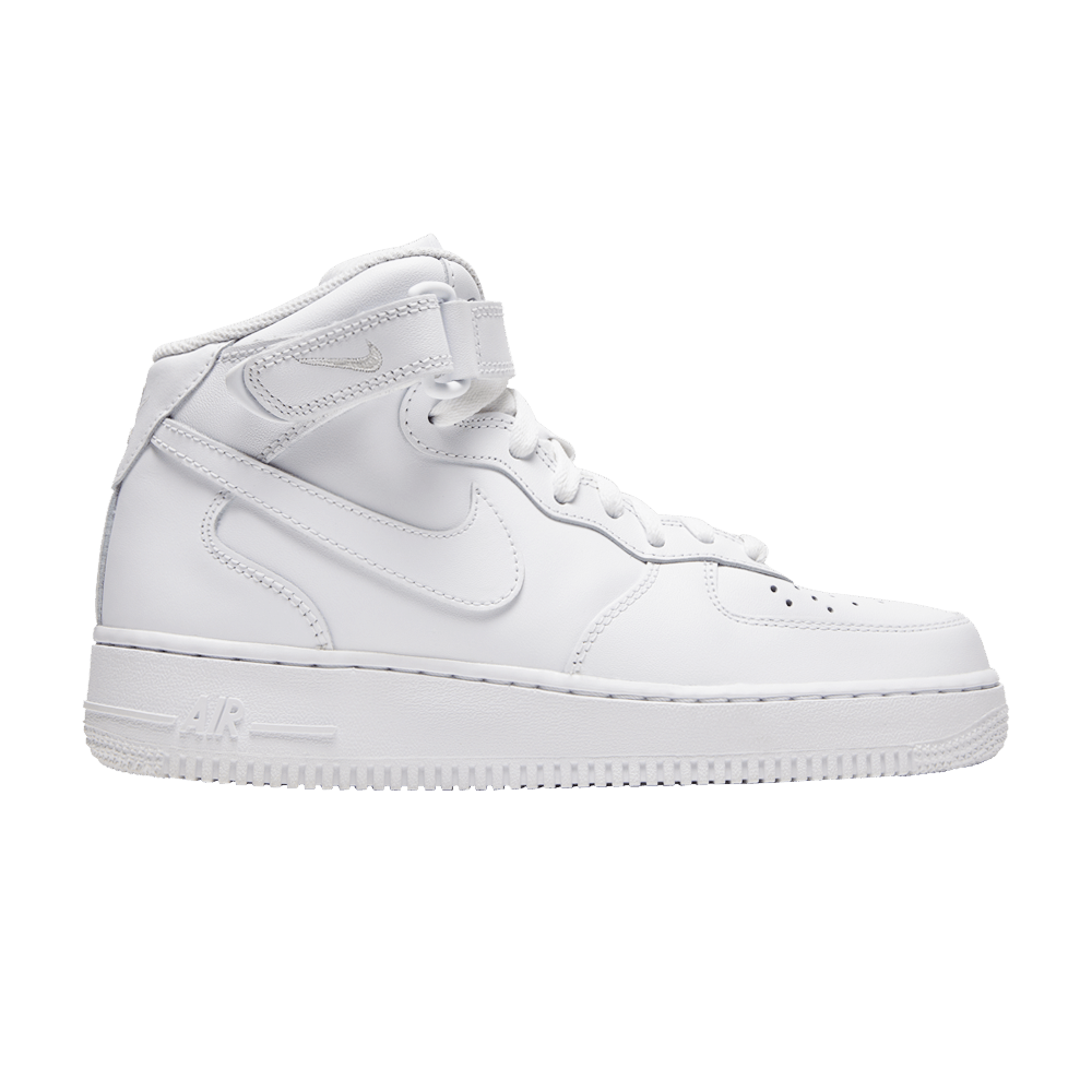 Nike Women's Air Force 1 07 Mid Triple White