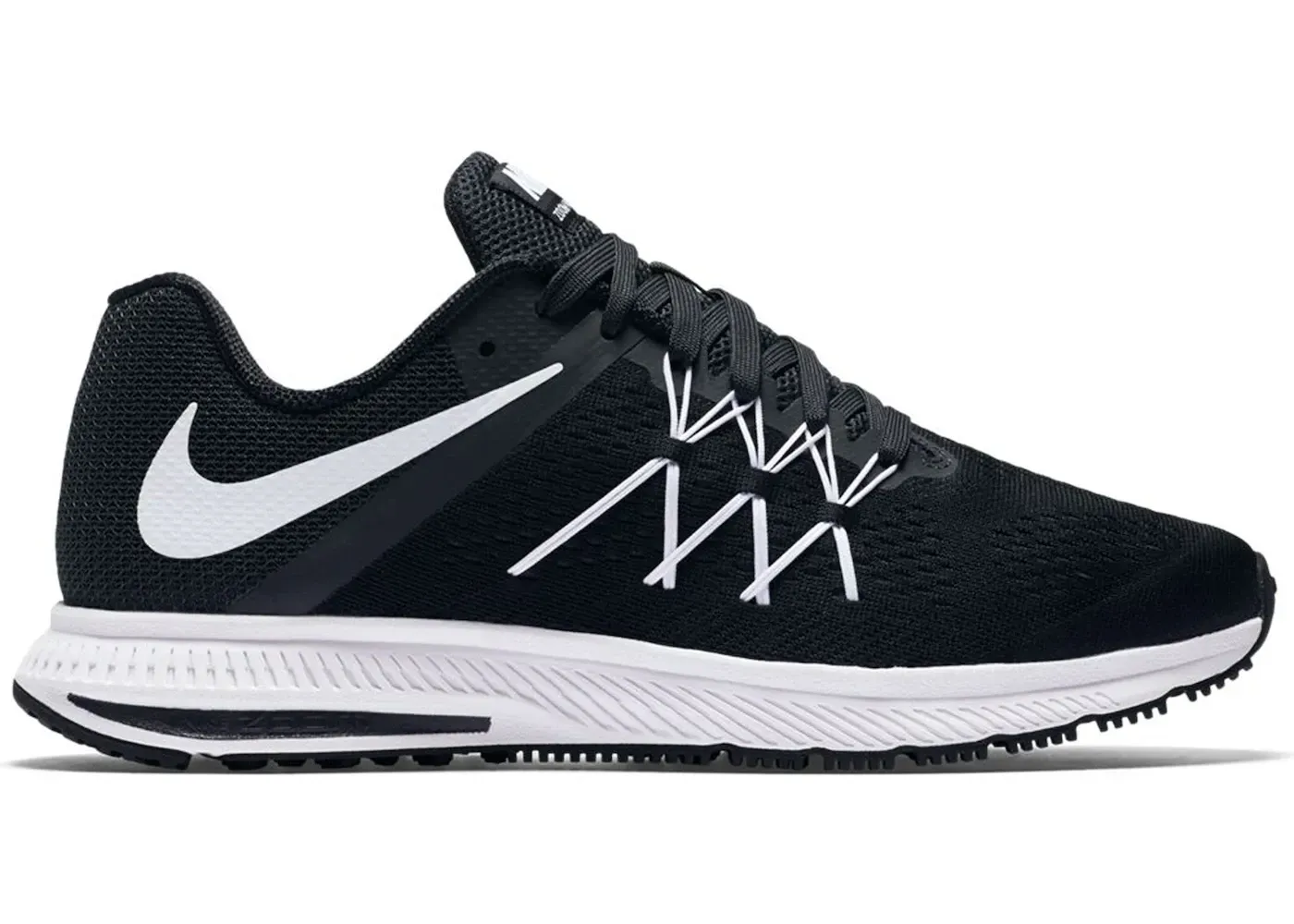 Фото № 1 с приближением к товару «‎Nike Zoom Winflo 3 Black White»