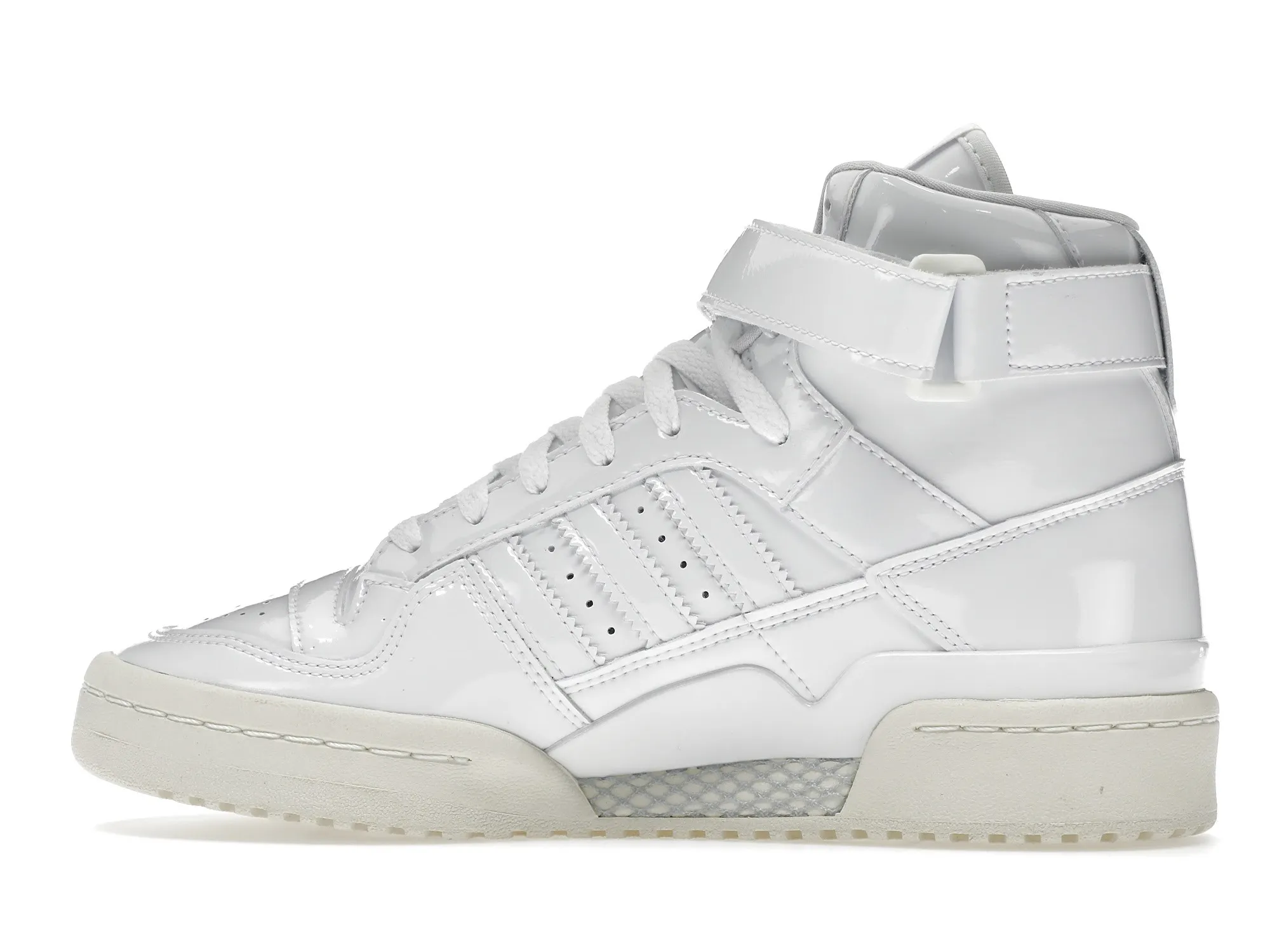 Фото № 5 с приближением к товару «‎adidas Forum Mid Triple White Patent Leather »