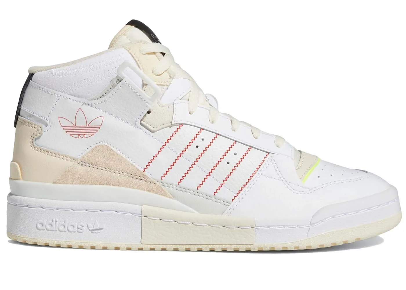 adidas Forum Exhibit Mid White Beige Red