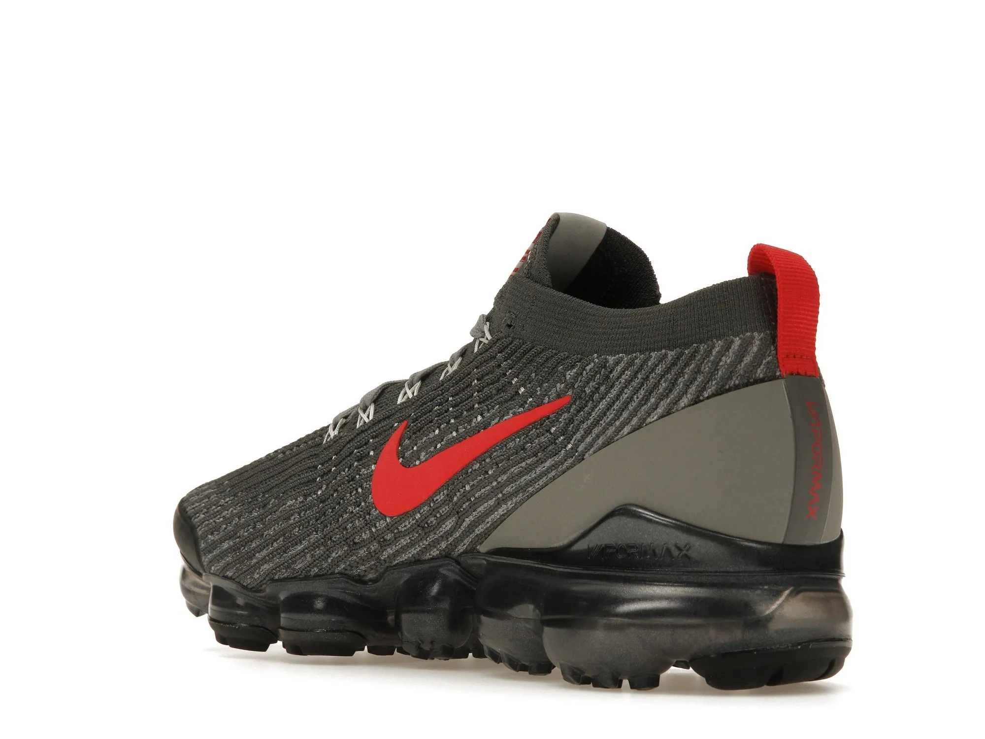 Фото № 6 с приближением к товару «‎Nike Air VaporMax Flyknit 3 Grey Track Red»