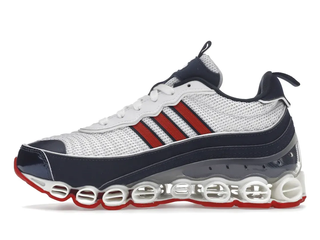 Фото № 3 с приближением к товару «‎adidas Microbounce T1 White Scarlet Navy»