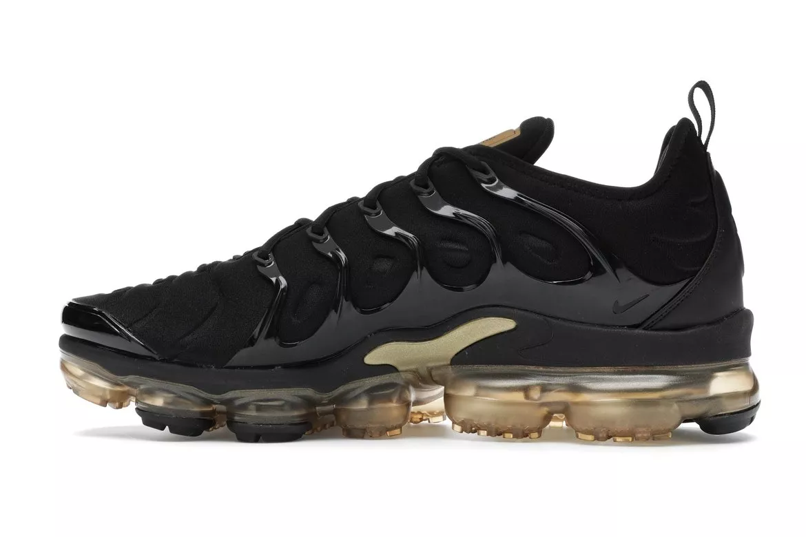 Фото № 4 с приближением к товару «‎Nike Air VaporMax Plus Black Metallic Gold»