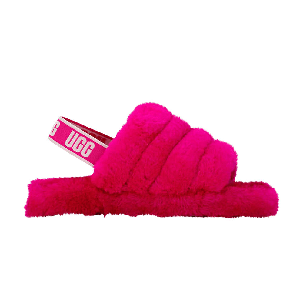 UGG Fluff Yeah Slide Kids Rock Rose