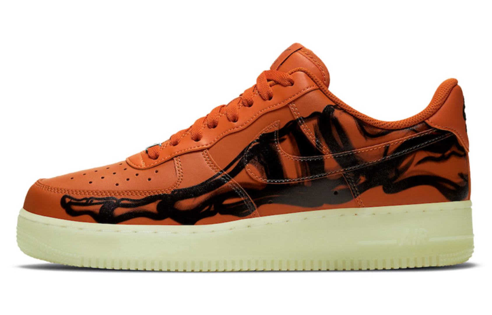 Фото № 1 с приближением к товару «‎Nike Air Force 1 '07 Skeleton "Brilliant Orange»