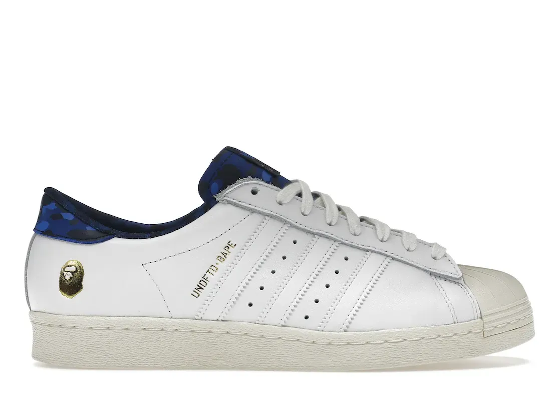 Фото № 1 с приближением к товару «‎adidas Superstar 80s Undefeated Bape White»