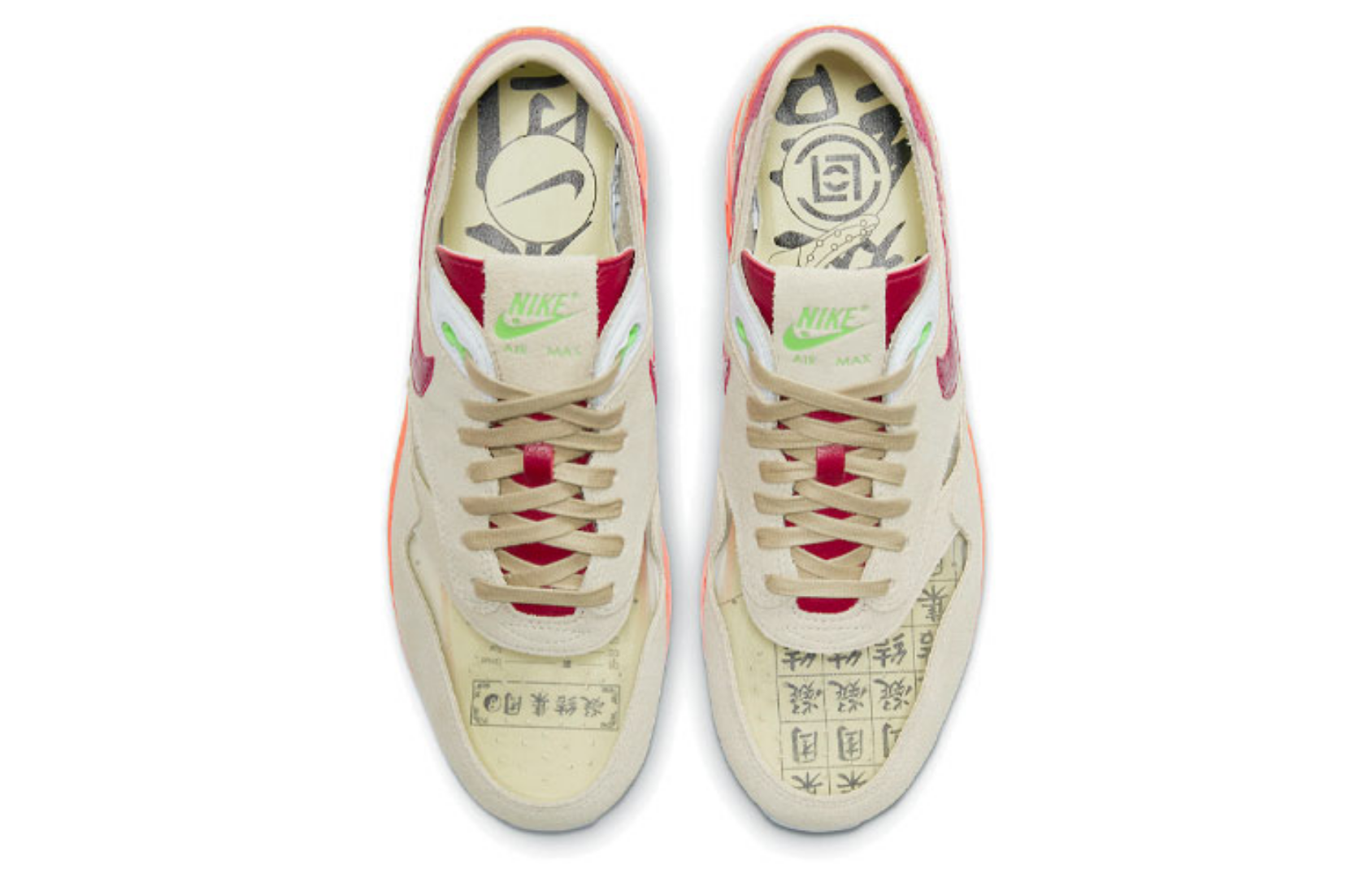 Фото № 4 с приближением к товару «‎CLOT x Nike Air Max 1 "Kiss of Death" BrownRed»