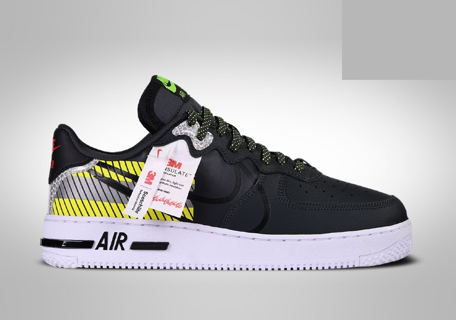 Фото № 1 с приближением к товару «‎Nike Air Force 1 React 3M Pack blackyellow»