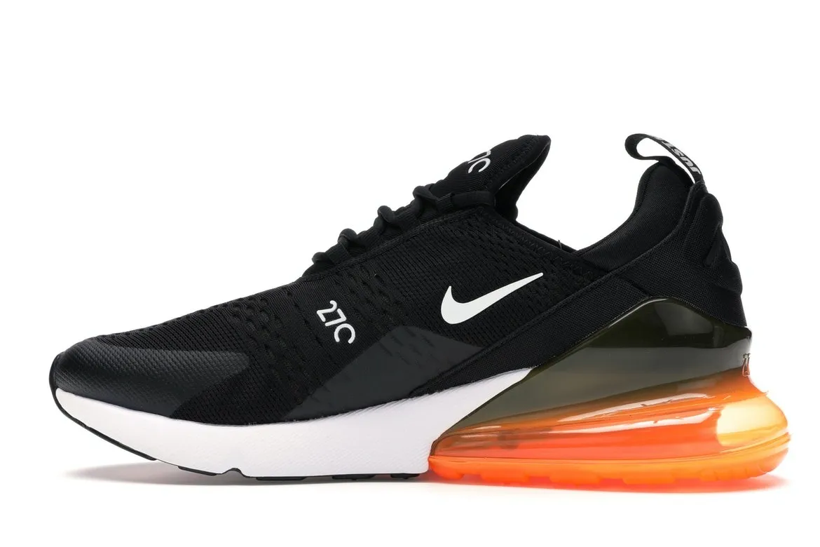 Фото № 6 с приближением к товару «‎Nike Air Max 270 Black White Total Orange»