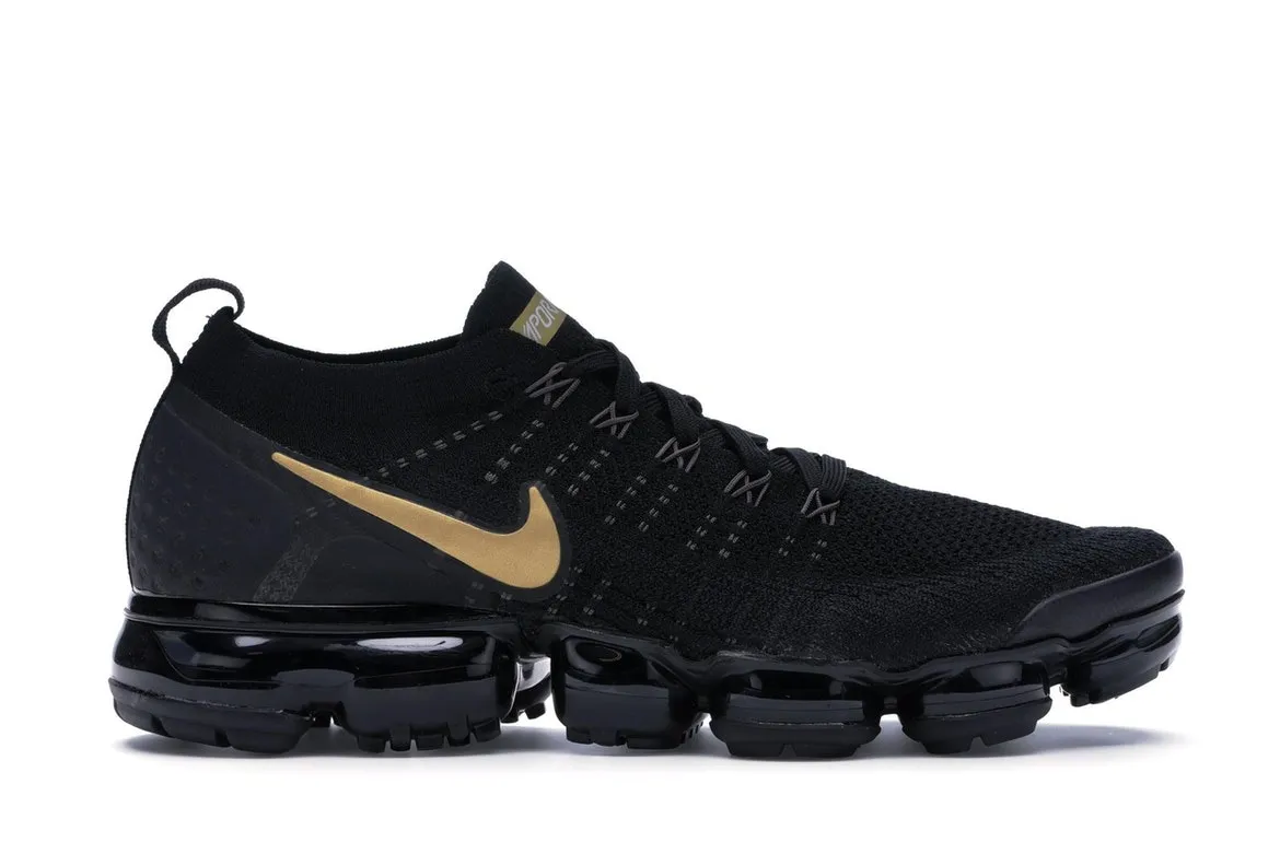 Фото № 1 с приближением к товару «‎Nike Air VaporMax 2 Black Metallic Gold »