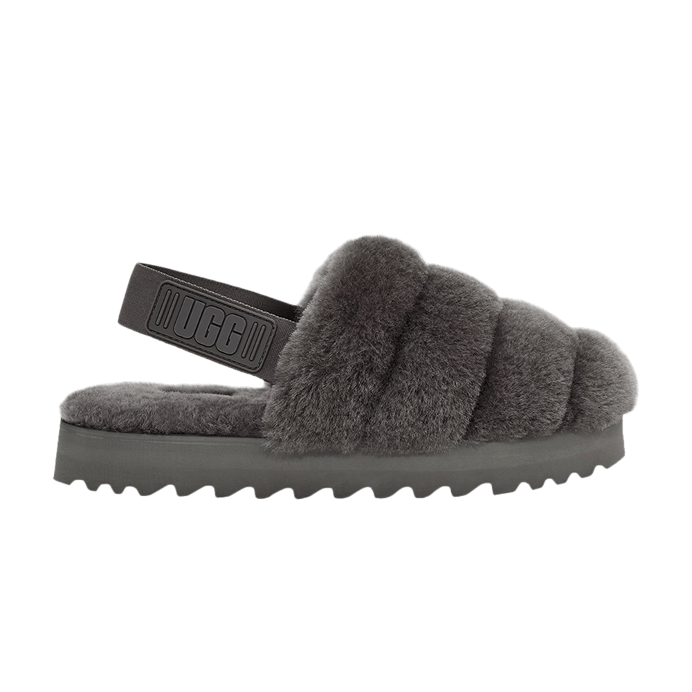 UGG Women's Super Fluff Slipper Charcoal