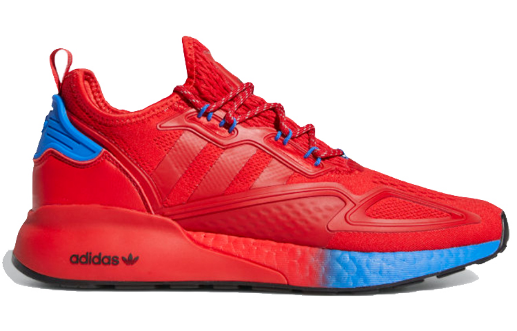 Фото № 2 с приближением к товару «‎adidas originals ZX 2K Boost RedBlue»