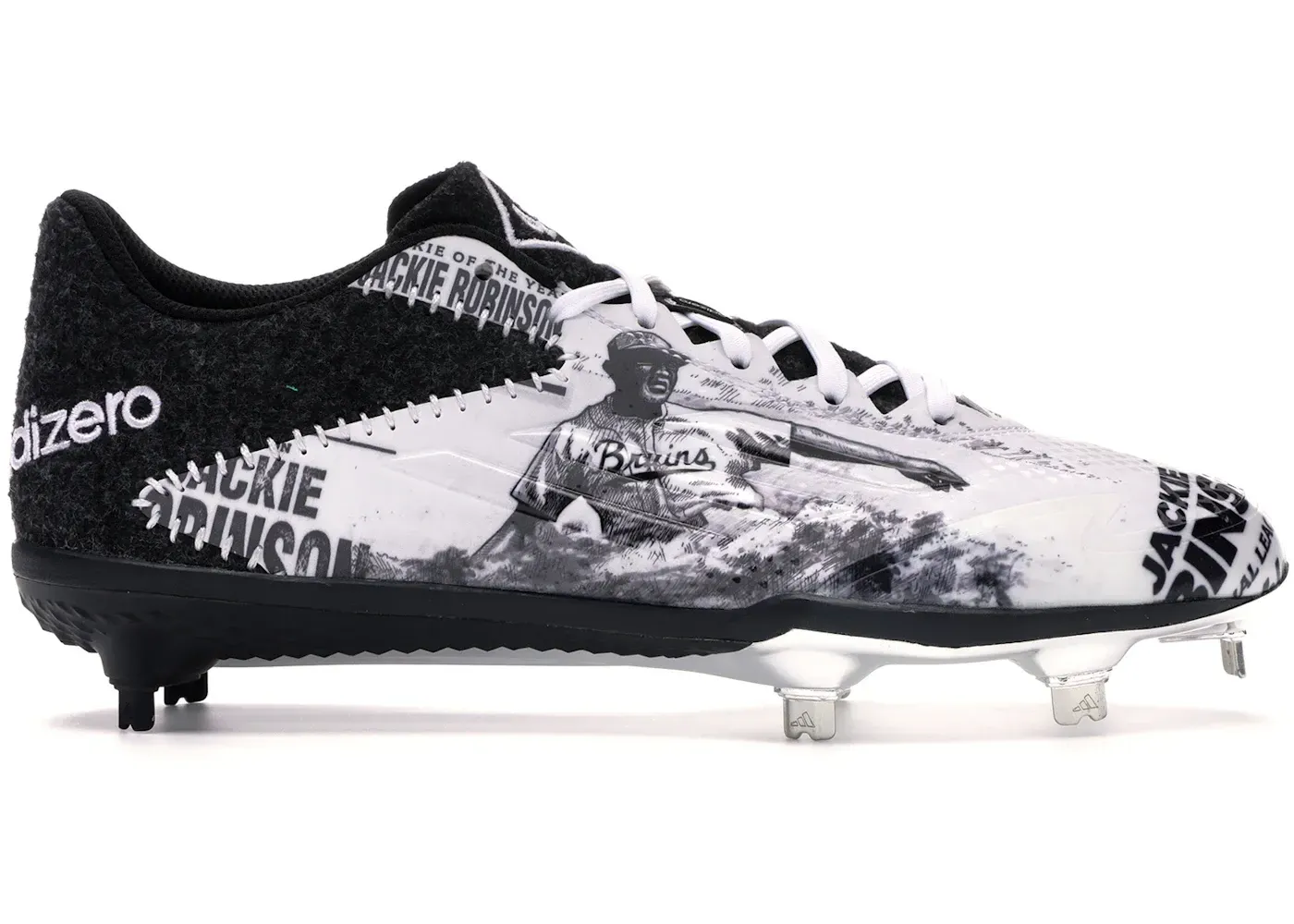 Фото № 1 с приближением к товару «‎adidas Adizero Afterburner 2 Jackie Robinson Day (Bruins Jersey Variant) (2016)»