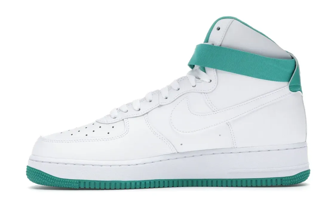 Фото № 3 с приближением к товару «‎Nike Air Force 1 High White Neptune Green»