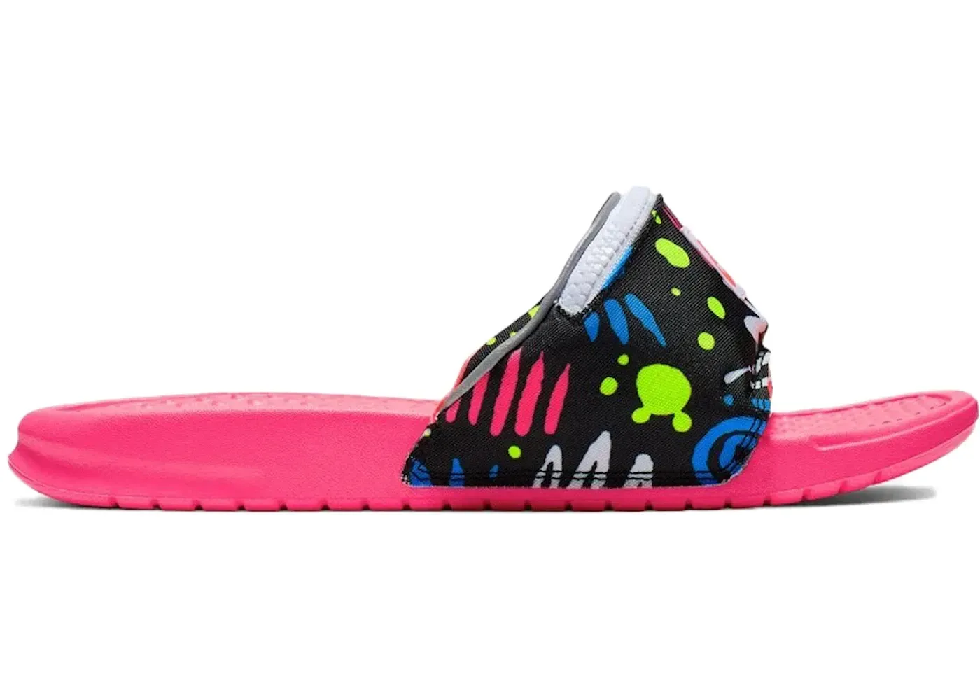 Nike Benassi JDI Print Slide Fanny Pack Neon