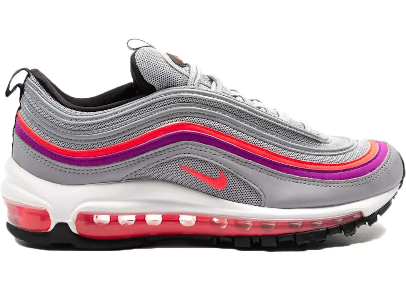 Фото № 1 с приближением к товару «‎Nike Air Max 97 Wolf Grey Solar Red Vivid Purple »