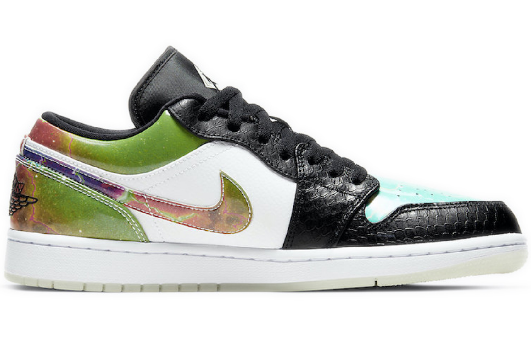 Фото № 2 с приближением к товару «‎Nike Air Jordan 1 Low Multicolor Basketball Shoes Galaxy»