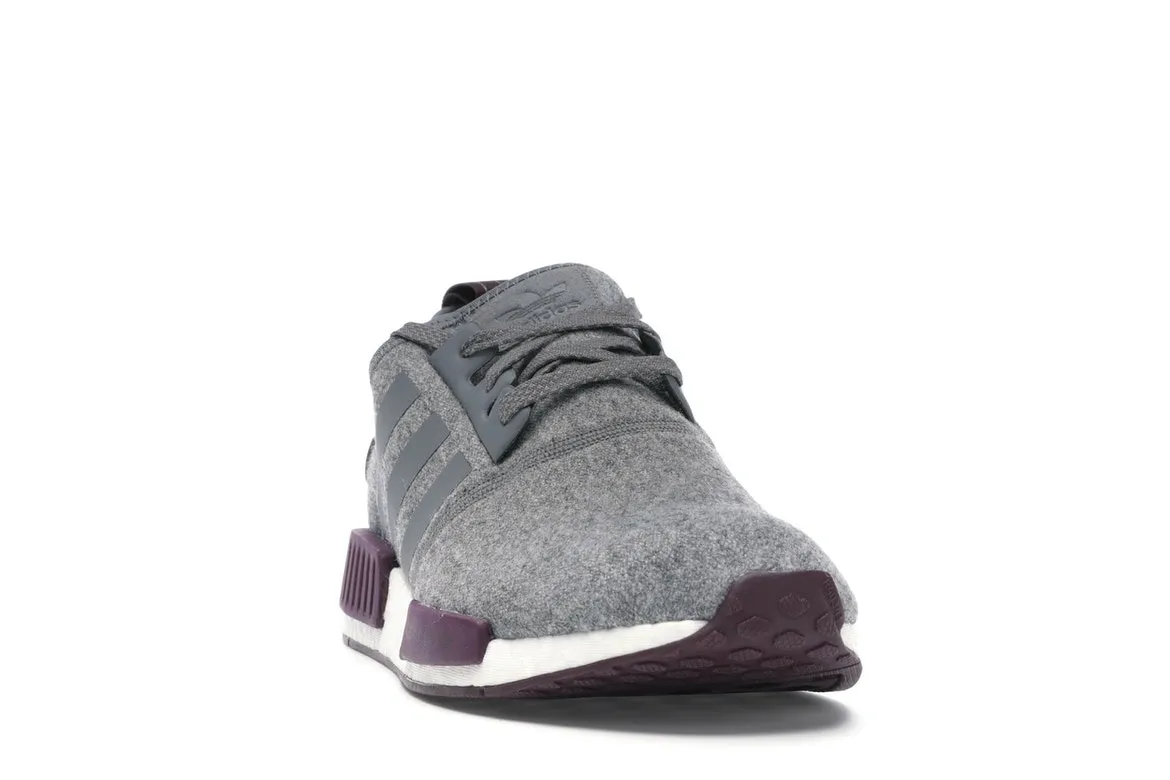 Фото № 2 с приближением к товару «‎adidas NMD R1 Wool Grey Four Maroon»