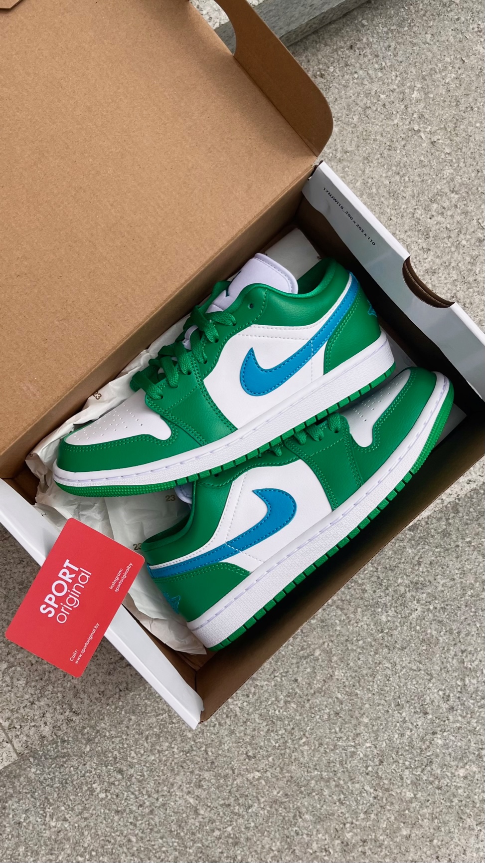 Фото № 2 с приближением к товару «‎Air Jordan 1 Low "Lucky Green"»