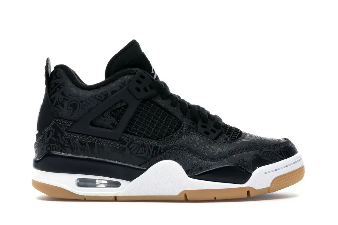 Фото № 1 с приближением к товару «‎Jordan 4 Retro Laser Black Gum »
