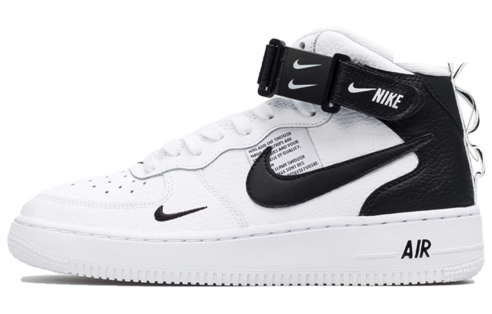 Фото № 1 с приближением к товару «‎Nike Air Force 1 Mid LV8 White Black»