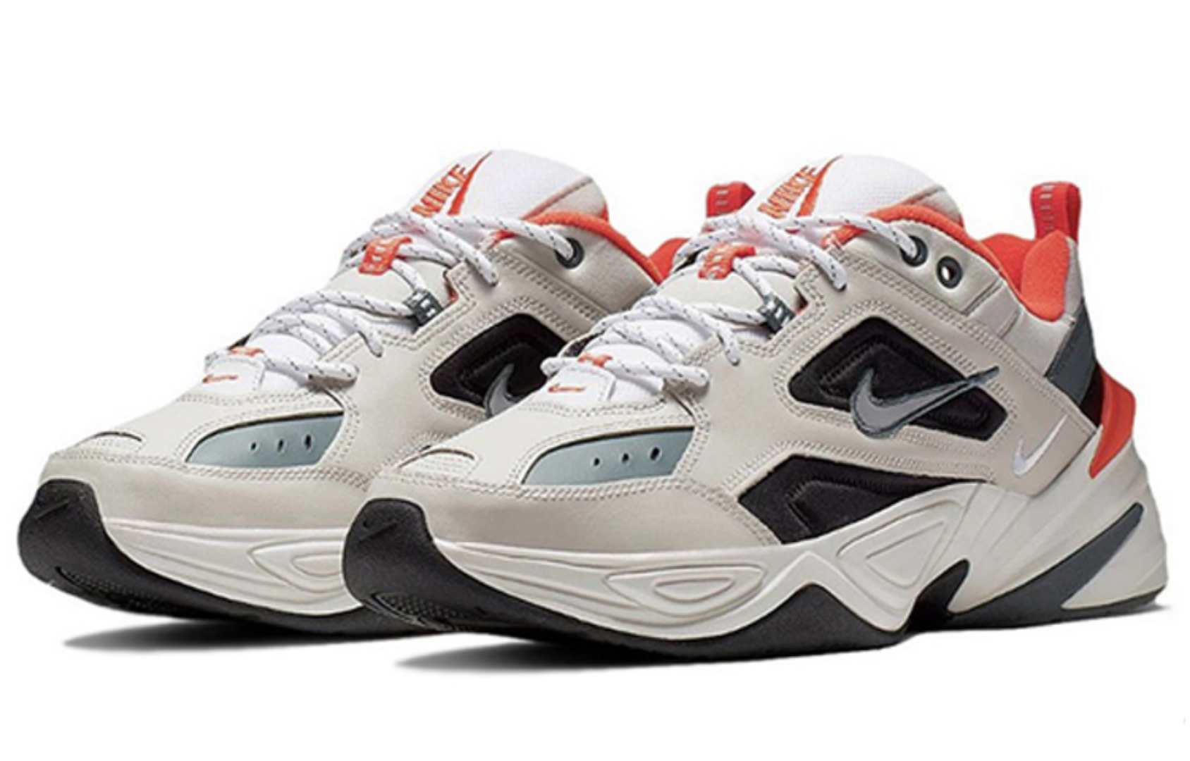 Фото № 2 с приближением к товару «‎Nike M2K Tekno Light Bone Turf Orange»