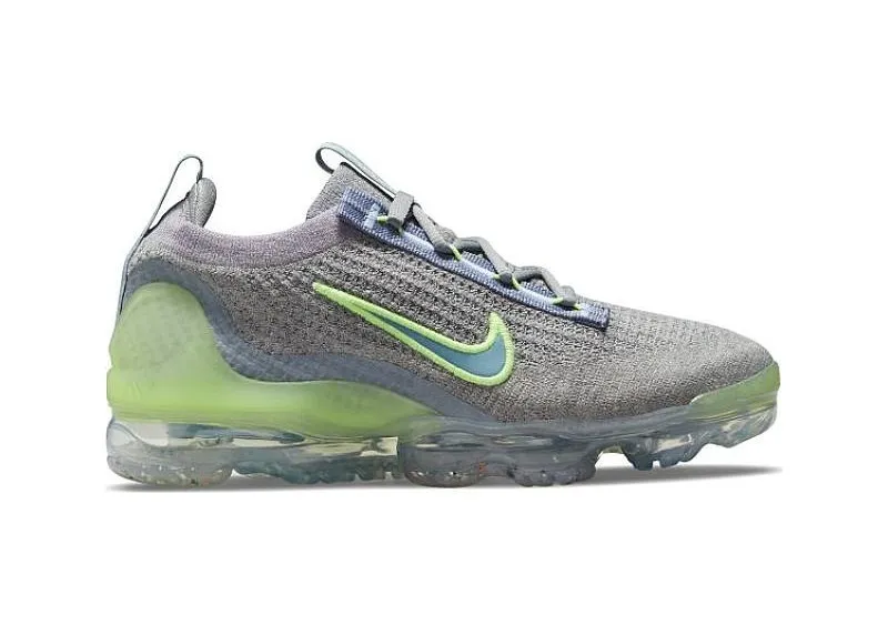Фото № 1 с приближением к товару «‎Nike Air VaporMax 2021 Particle Grey Liquid Lime »