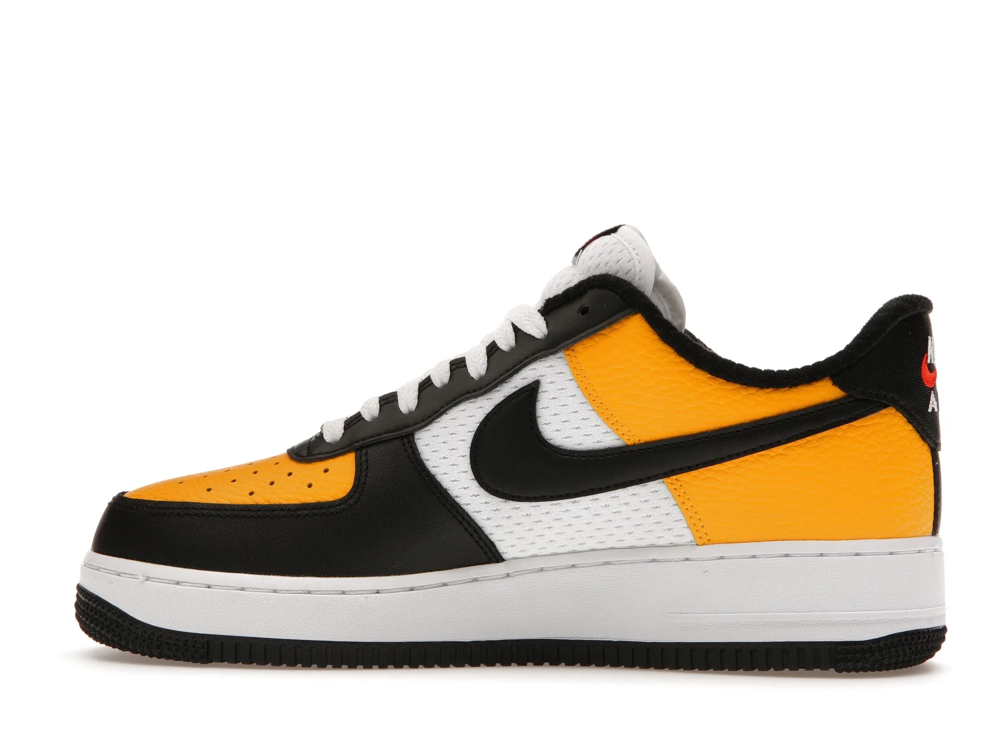 Фото № 5 с приближением к товару «‎Nike Air Force 1 Low 07 LV8 Black Gold Jersey Mesh»