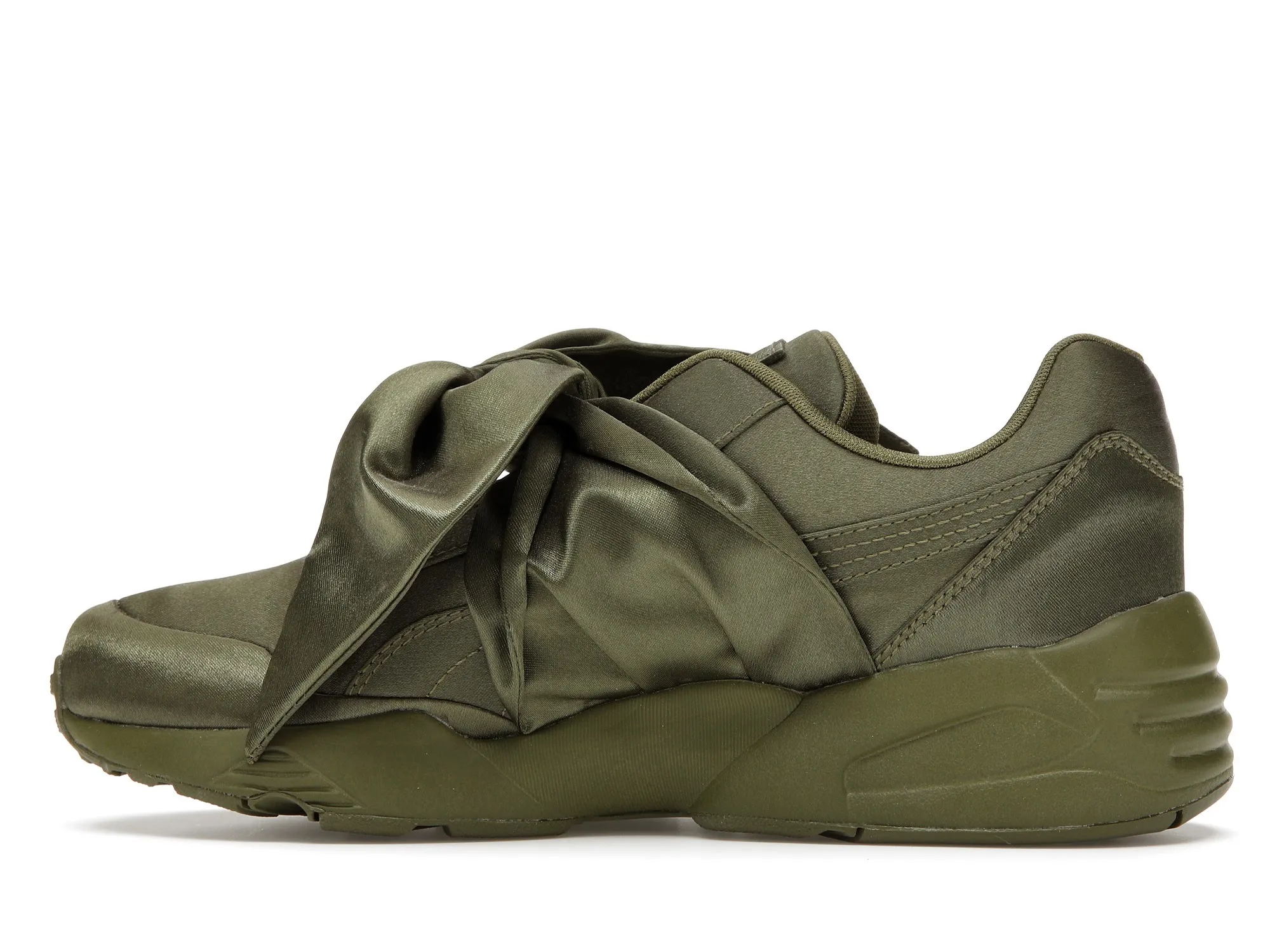 Фото № 5 с приближением к товару «‎Puma Bow Rihanna Fenty Olive »