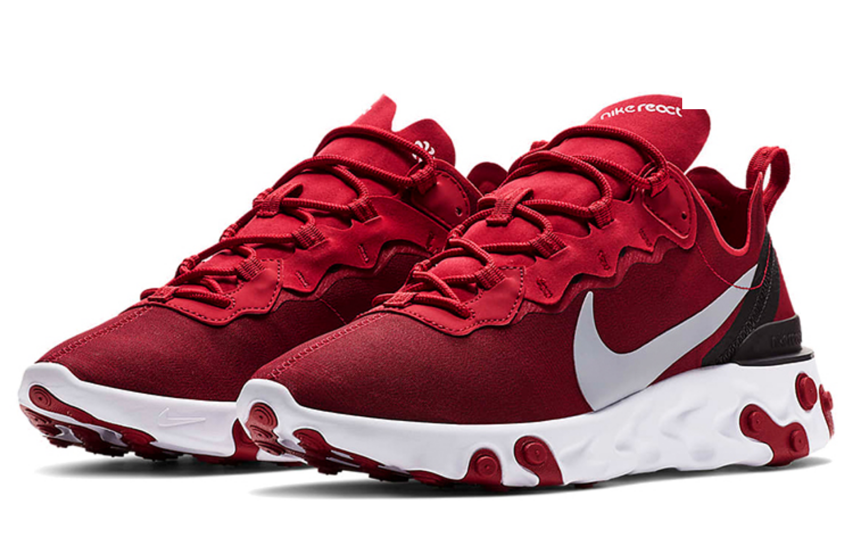 Фото № 3 с приближением к товару «‎Nike React Element 55 RedWhite»