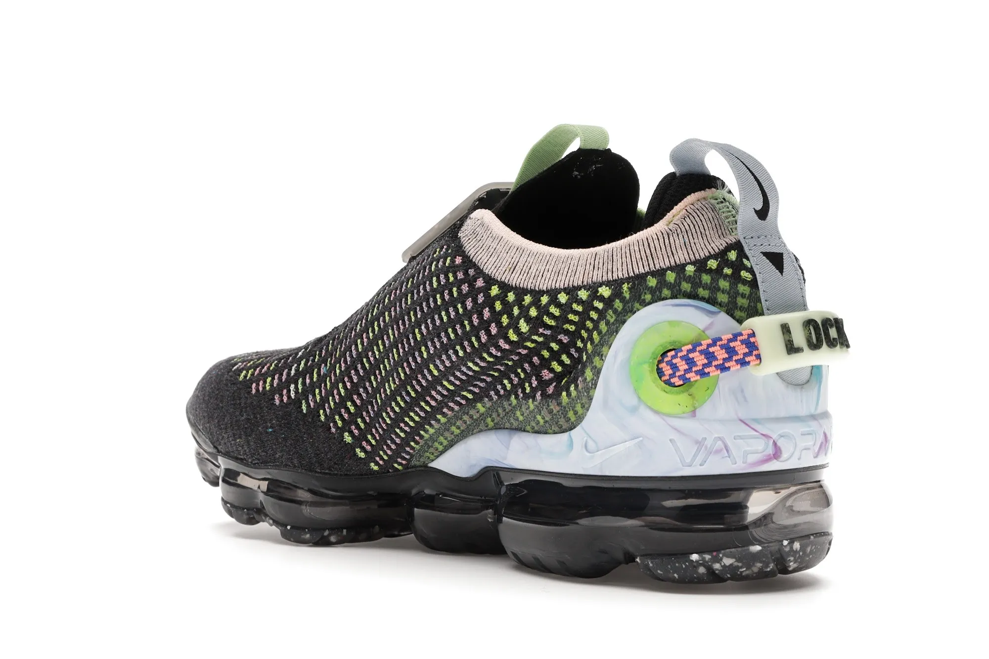 Фото № 5 с приближением к товару «‎Nike Air VaporMax 2020 Flyknit Black Barely Volt »