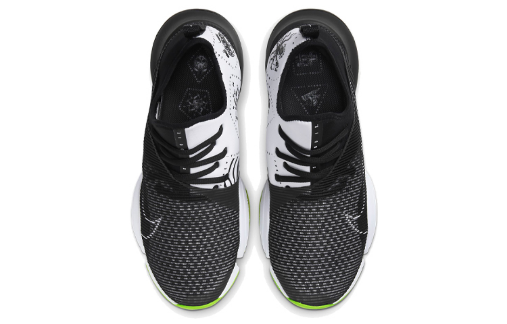 Фото № 4 с приближением к товару «‎Nike Air Zoom SuperRep BlackWhiteYellow»