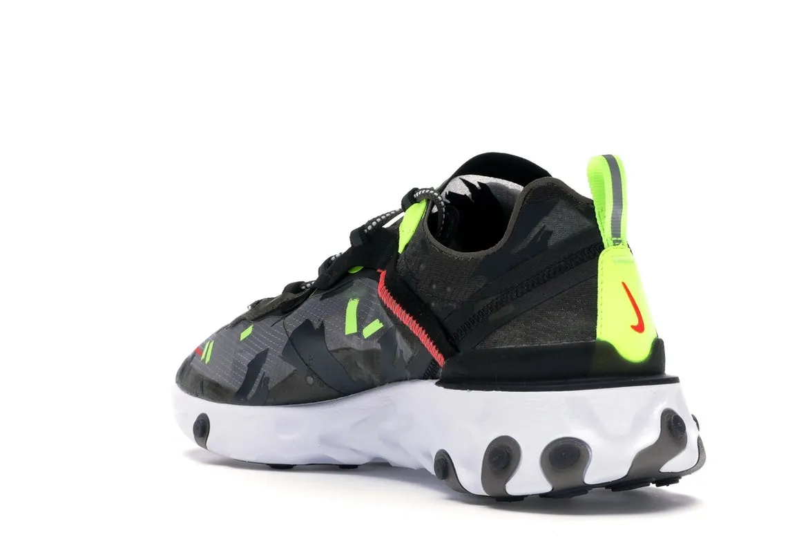 Nike react element 87 medium olive bright shops crimson